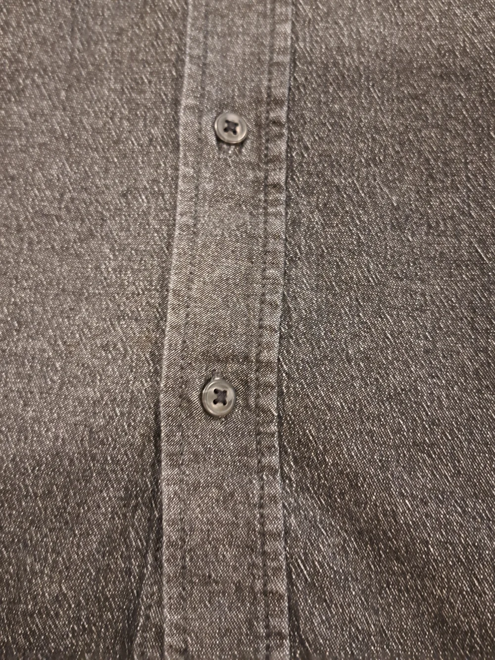 Wrangler Mens Black Lightweight Denim Comfort Flex Button-Down Shirt Size XL